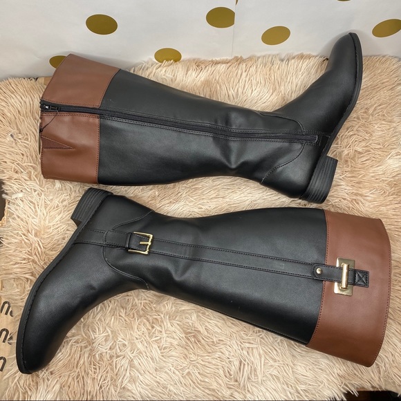Karen Scott DELIEE WIDE CALF RIDING BOOTS 8 - Picture 2 of 6